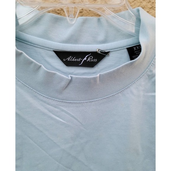 Albert Ross Men XXL Big and Tall Short Sleeve Light Blue Shirt - Picture 2 of 7